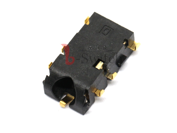 3.5四极6PIN沉板2.1贴片耳机插座