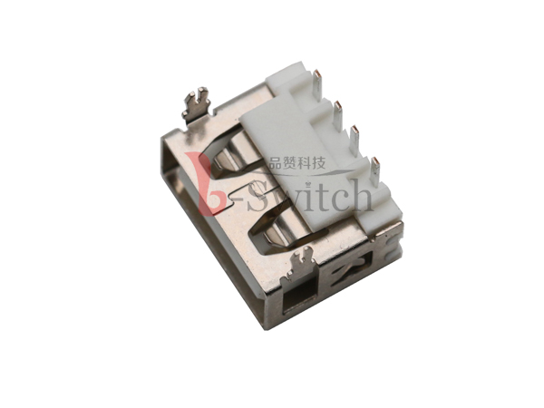 USB AF短体 90度 加高7.2 DIP 无边