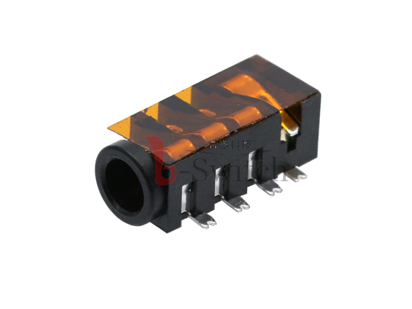 3.5四极7PIN板上耳机插座