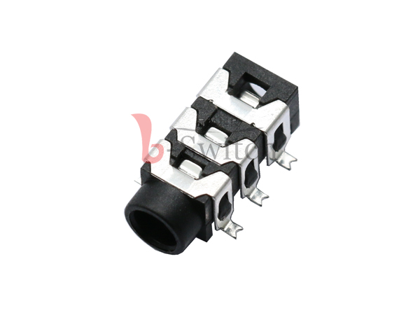 3.5三极6PIN贴片耳机插座