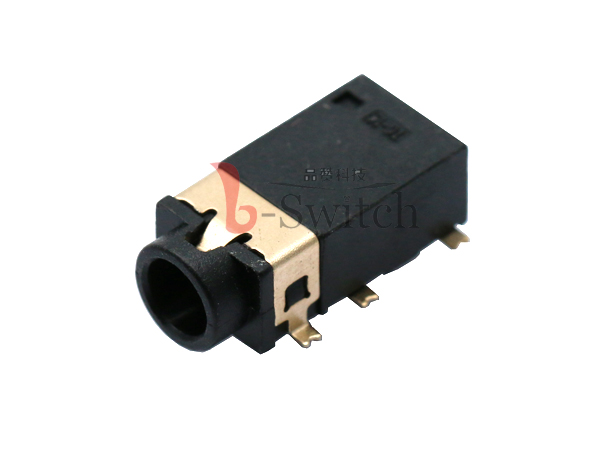 双开关双柱H4.5贴片耳机插座