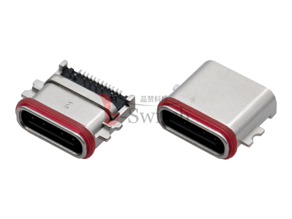 一体式外壳 沉板24PIN 防水TYPE-C母座