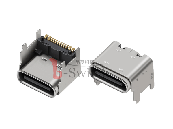板上TYPE-C母座|卧式TYPE-C母座|沉板TYPE-C母座|TYPE-C连接器_品赞电子