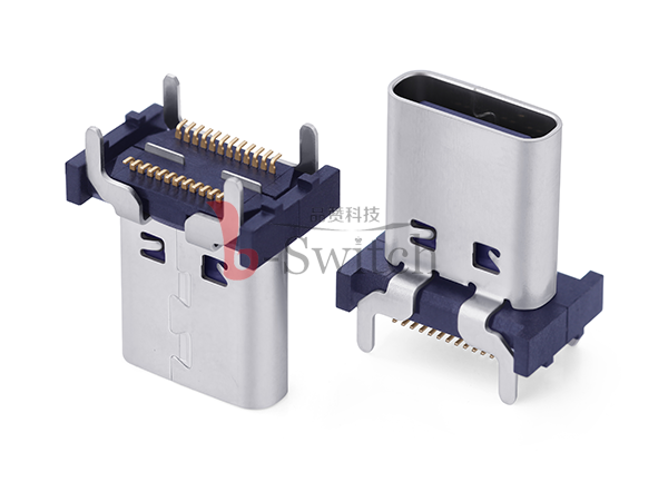 立贴Type C 24pin母座