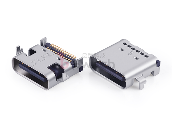 沉板24pin 双贴Type C母座