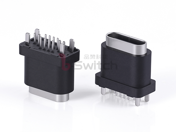 防水IP67立插16pin Type C母座