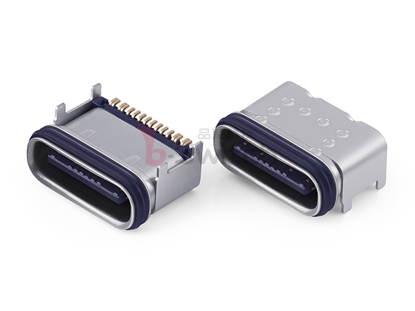 防水IP65 短体16pin Type c母座