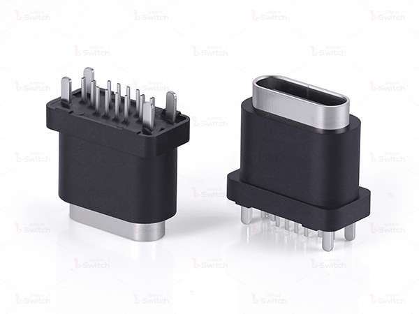 防水IP67立插16pin Type C母座