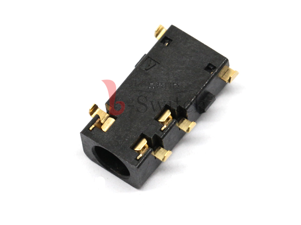 3.5三极5PIN沉板0.8贴片耳机插座