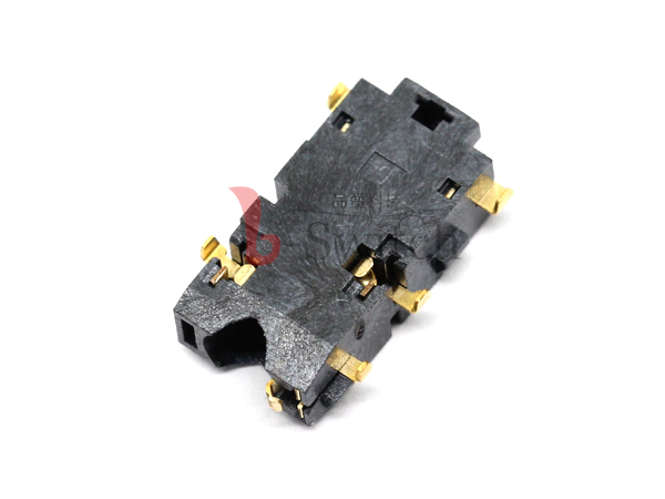 3.5四极6PIN沉板2.15贴片耳机插座