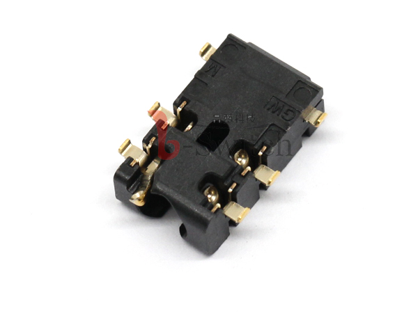 3.5四极6PIN沉板1.1贴片耳机插座