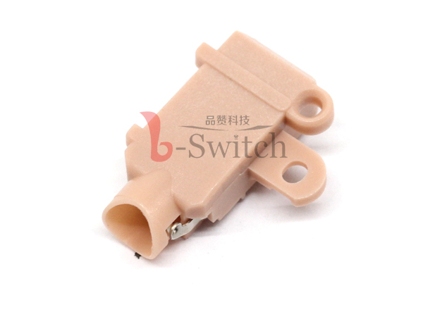 3.5四极6PIN带固定孔耳机插座